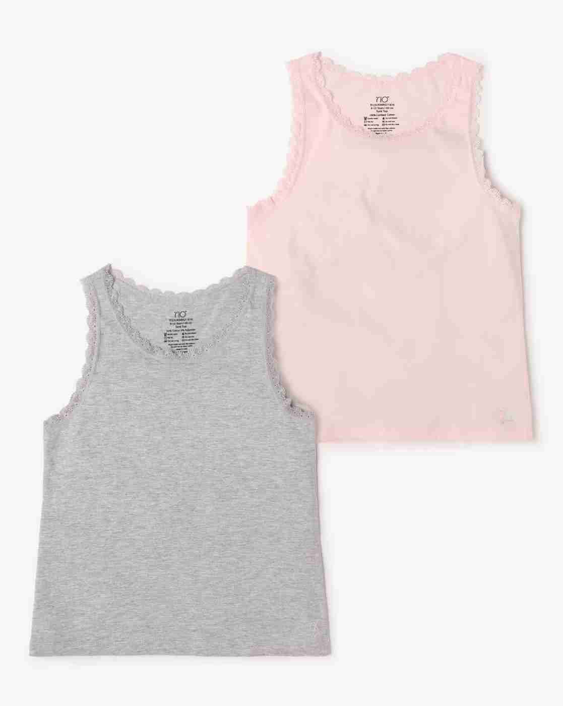RIO GIRLS | Pack of 2 Cotton Tank Tops|0