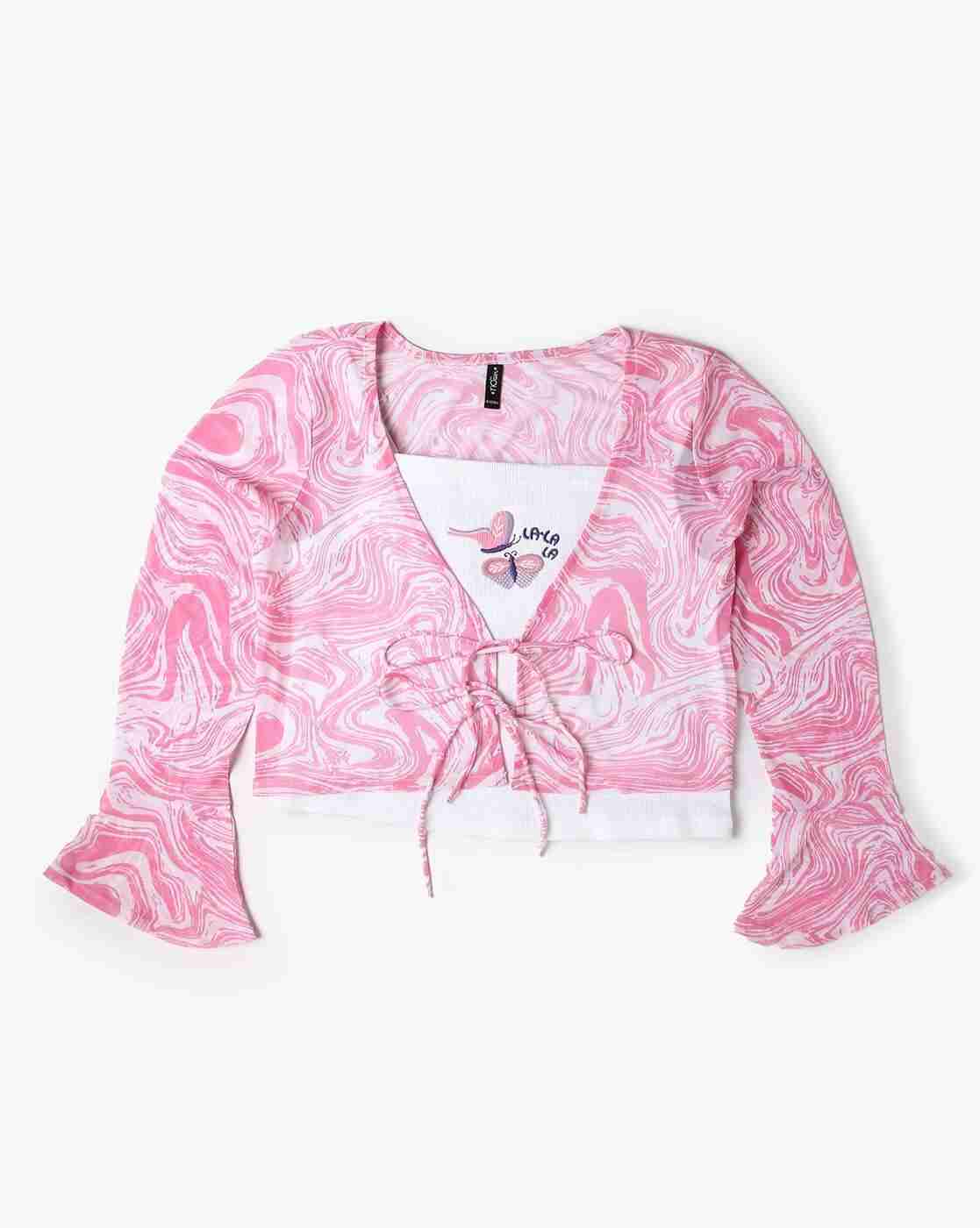 RIO GIRLS | Girls Printed Relaxed Fit Top & Cami Set|0