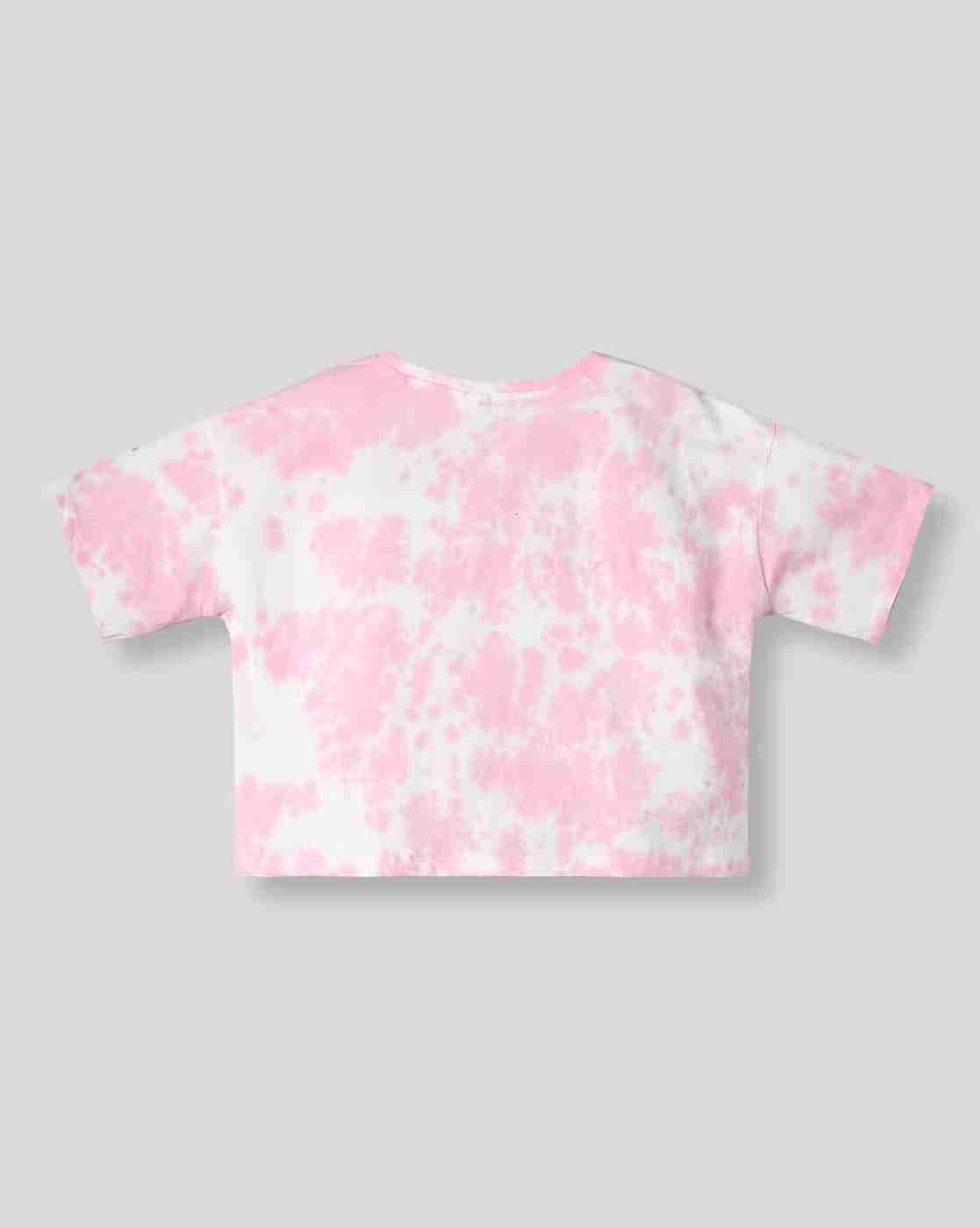 RIO GIRLS | Girls Tie & Dye Boxy Fit Round-Neck T-Shirt|1