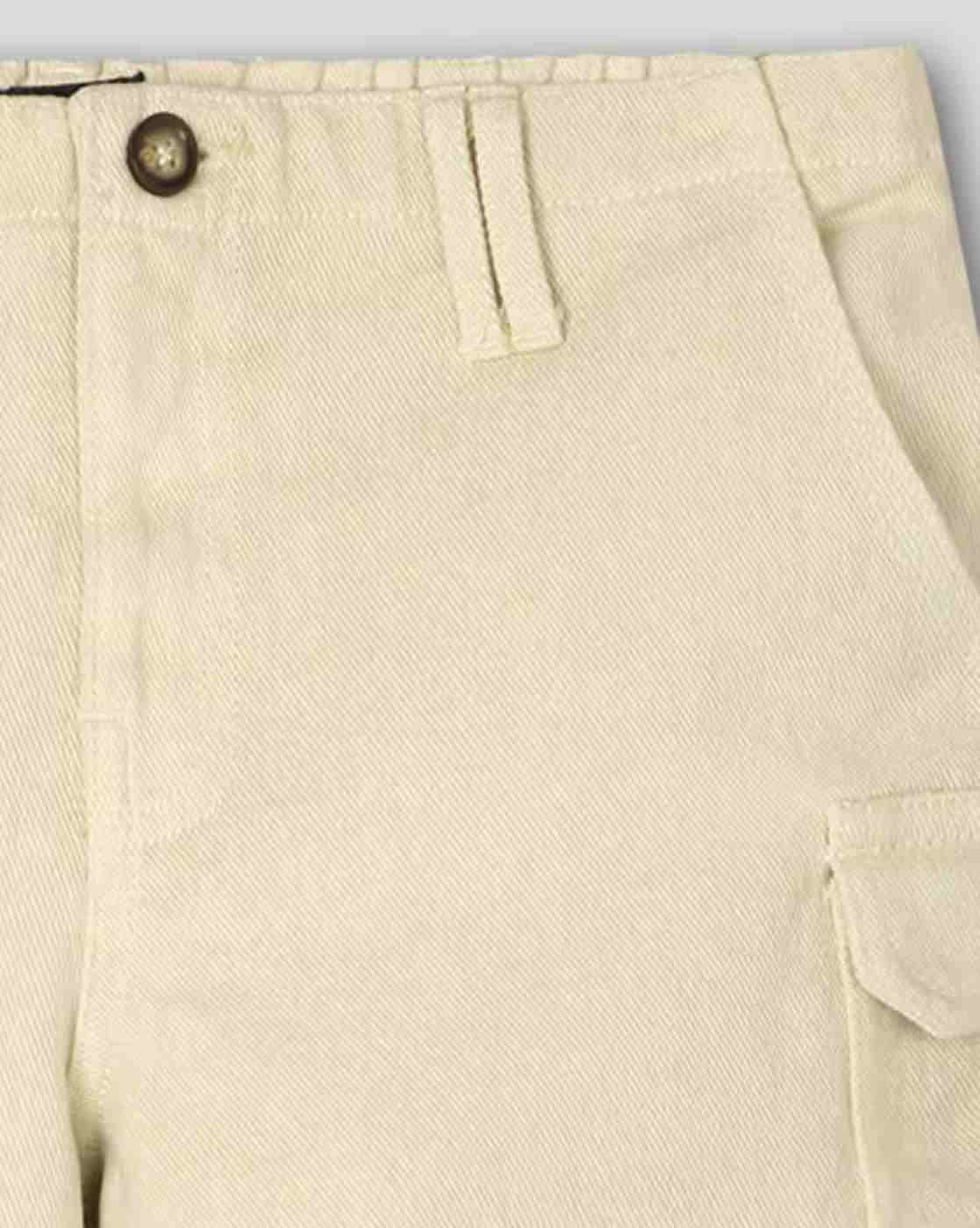 RIO GIRLS | Cargo pocket twill shorts, ecru, 8-9y|2