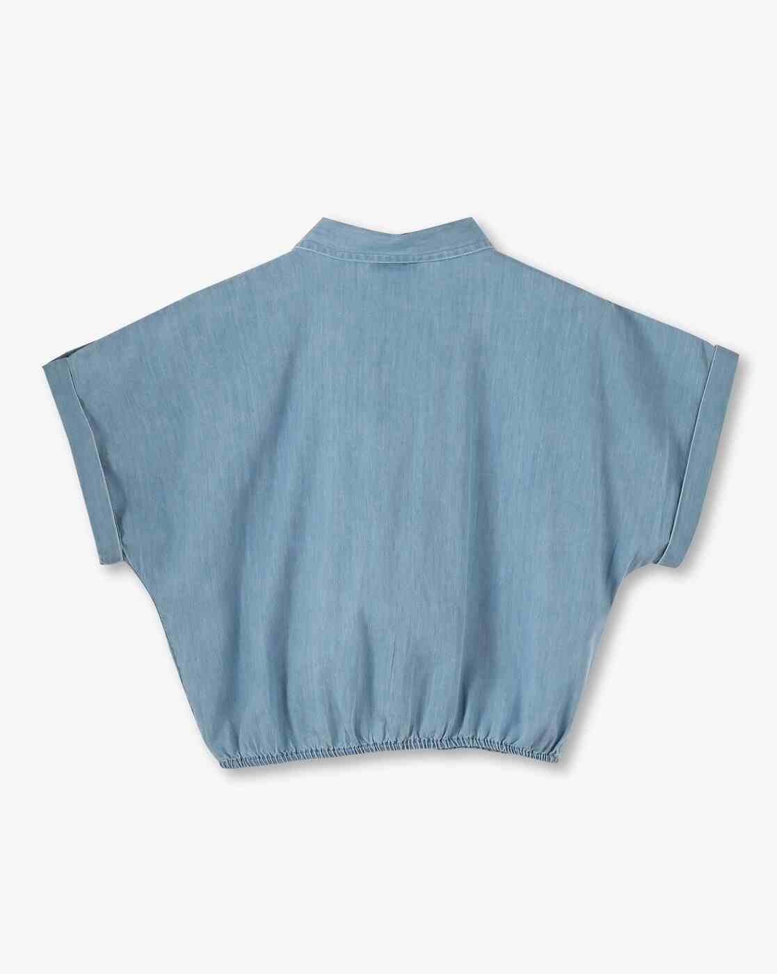 RIO GIRLS | Girls Relaxed Fit Cotton Denim Shirt|1