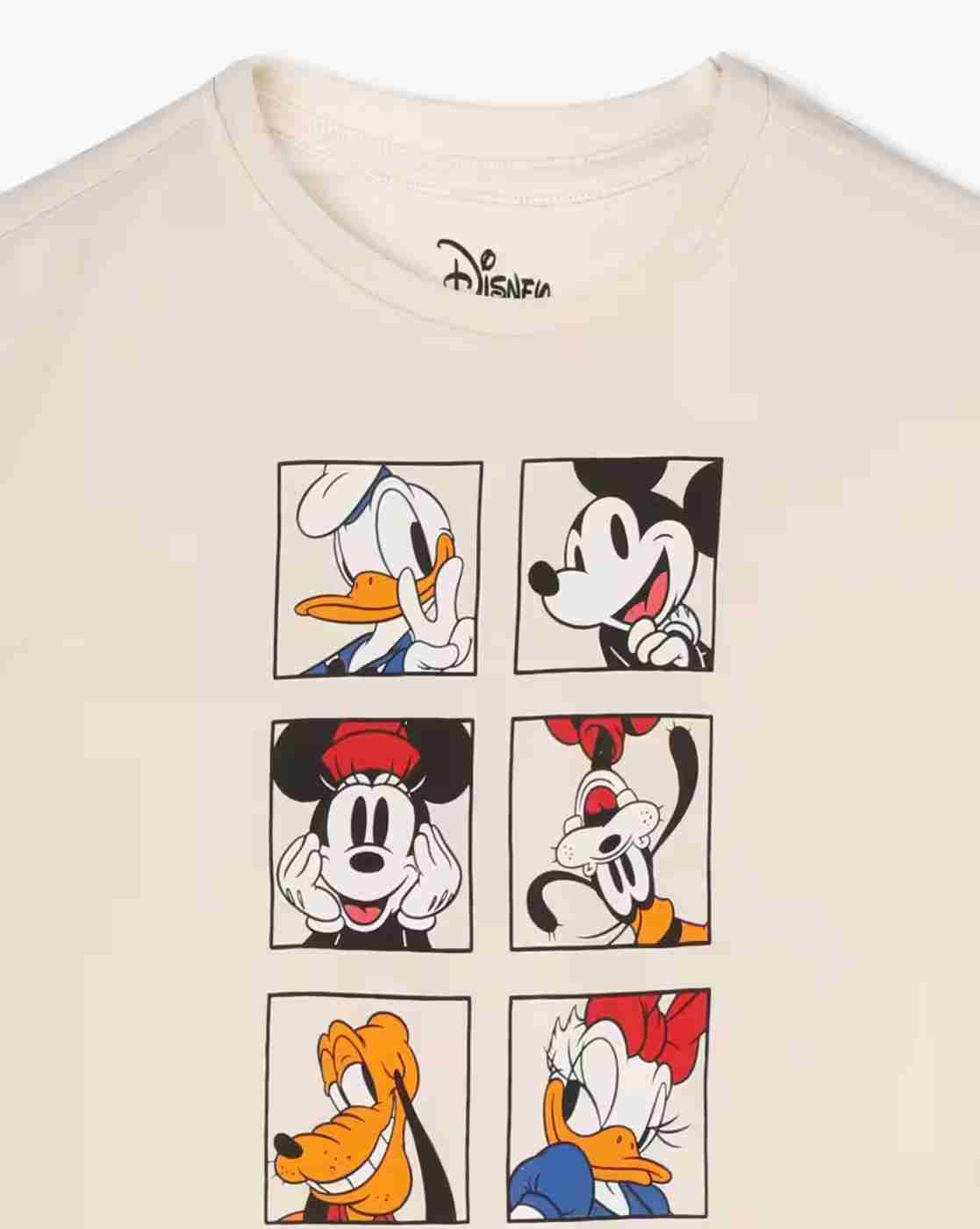 RIO GIRLS | Girls Mickey Mouse Print Relaxed Fit Round-Neck T-Shirt|2