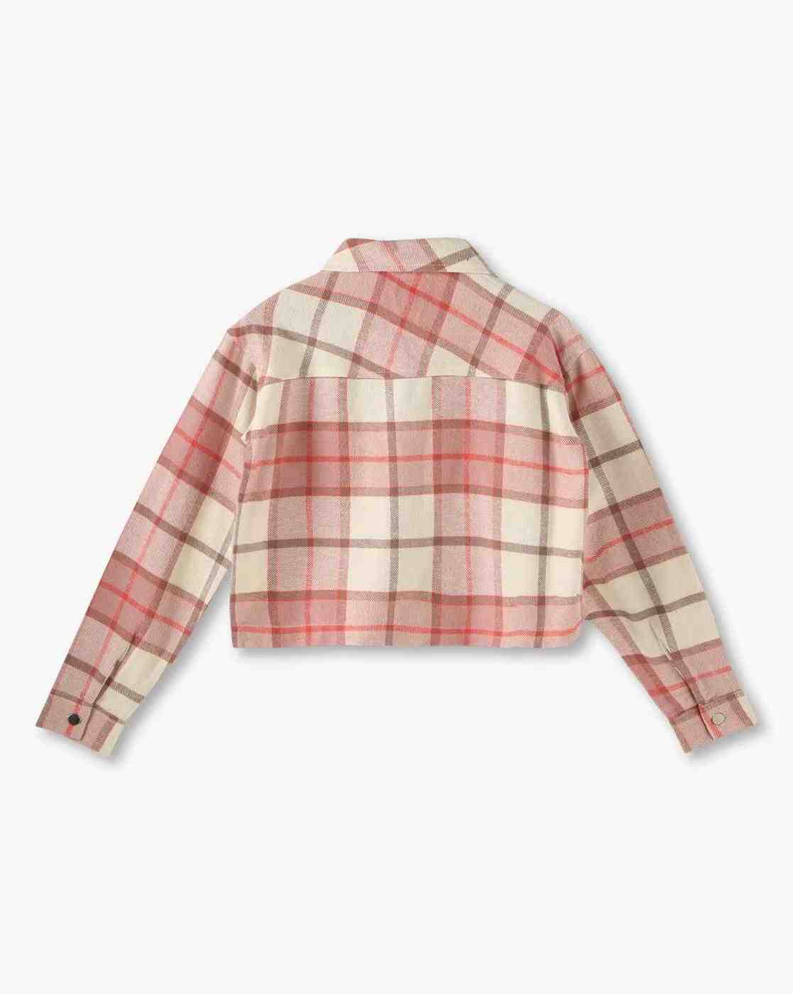 RIO GIRLS | Girls Checked Button-Up Jacket|1