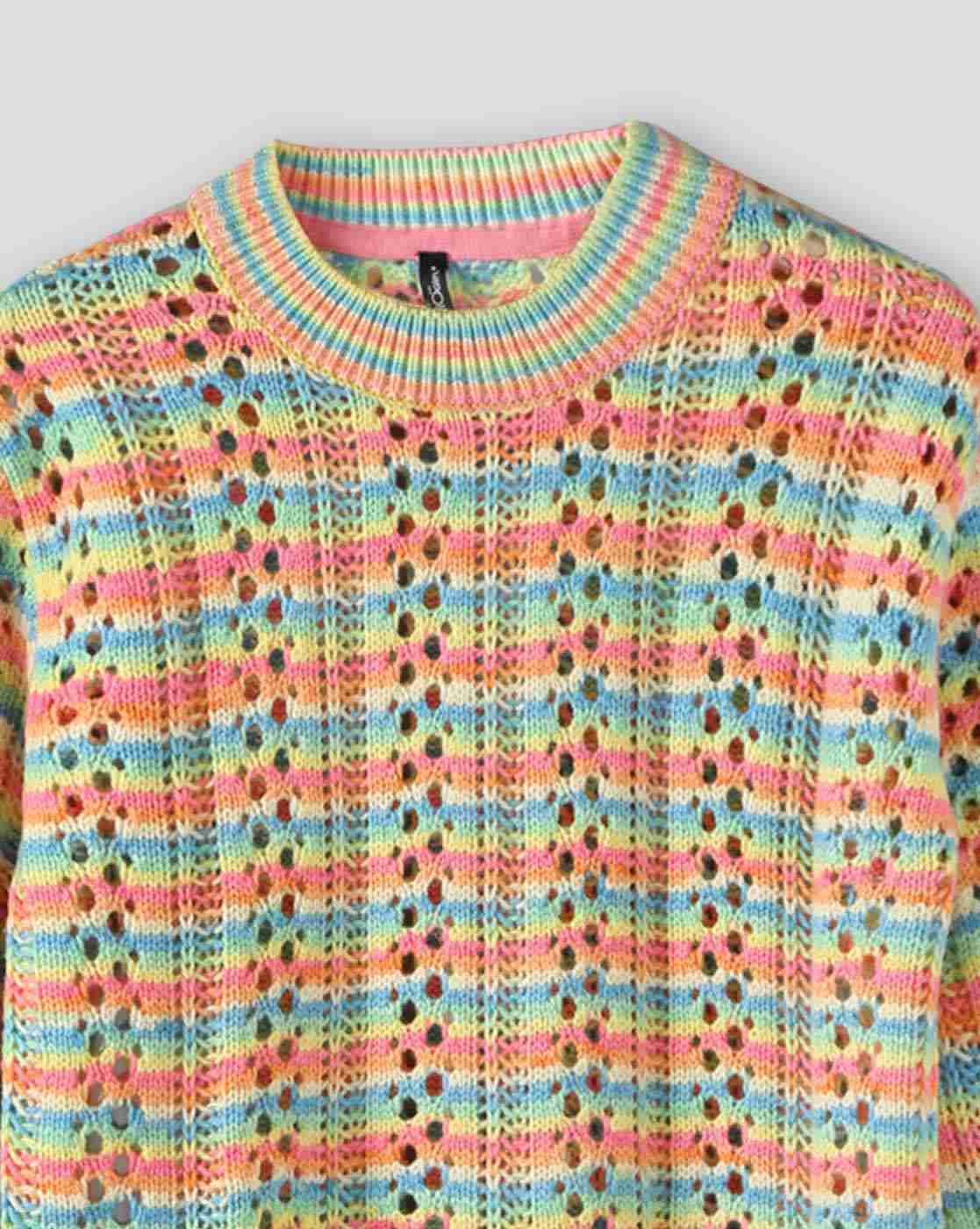 RIO GIRLS | Girls Knitted Relaxed Fit Round-Neck Sweater|2