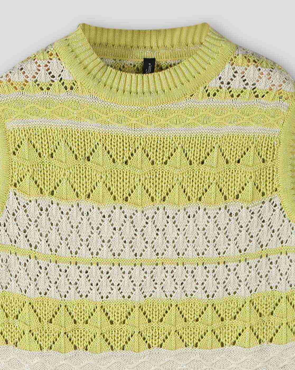 RIO GIRLS | Girls Knitted Round-Neck Sweater|2