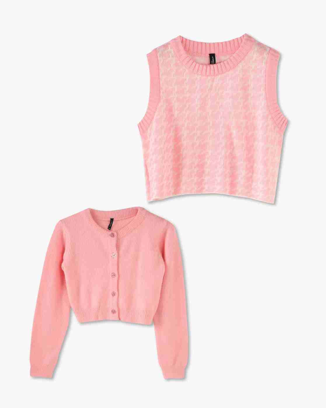 RIO GIRLS | Girls Twofer Round-Neck Sweater|0