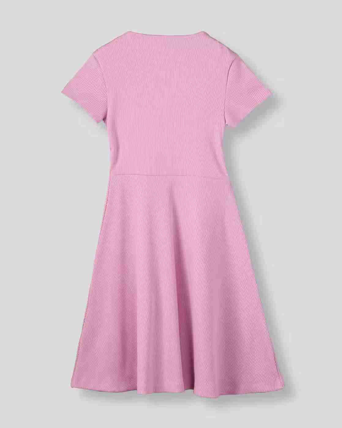 RIO GIRLS | Girls Knitted Cutout A-Line Dress|1