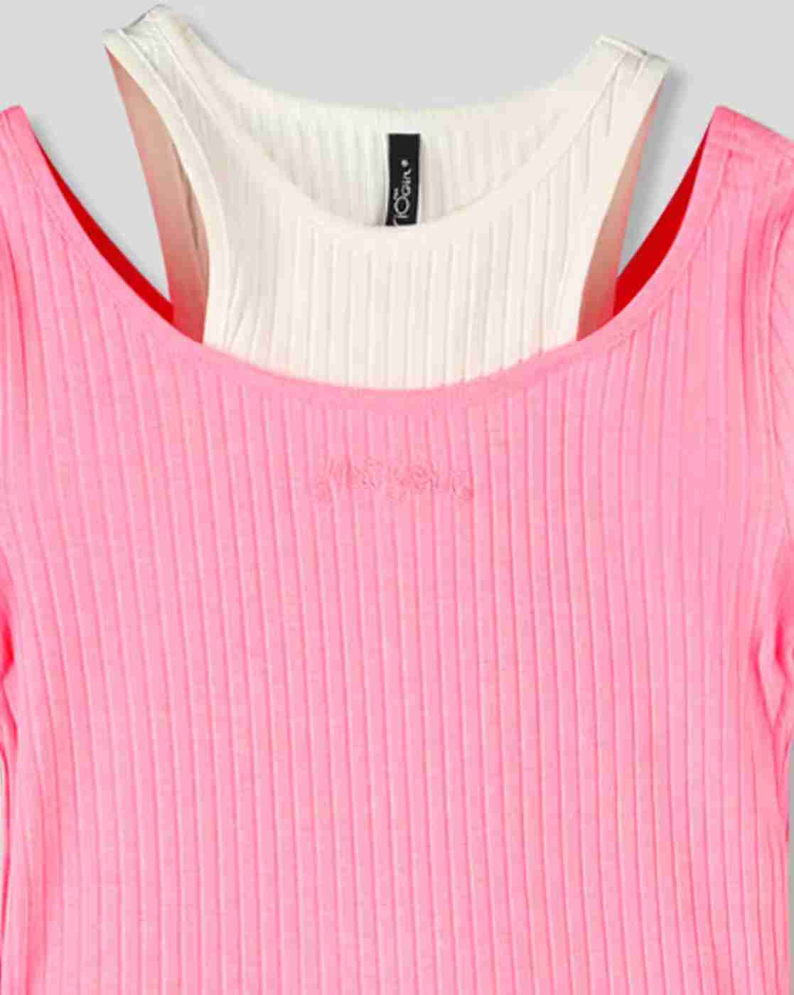 RIO GIRLS | Girls Ribbed Knitted A-Line Dress|2