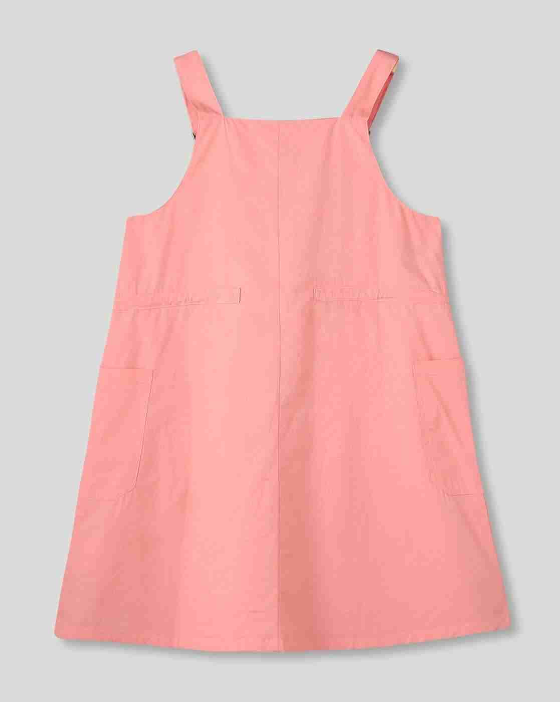 RIO GIRLS | Girls Relaxed Fit Square-Neck Dungarees|5