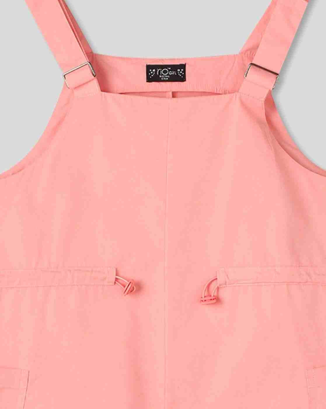 RIO GIRLS | Girls Relaxed Fit Square-Neck Dungarees|7