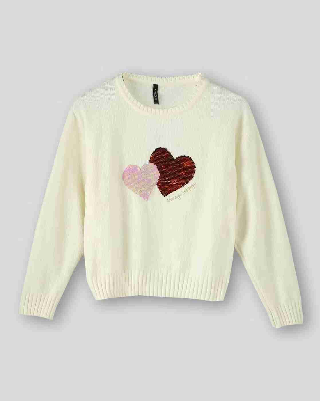 RIO GIRLS | Girls Embellished Sweater|1