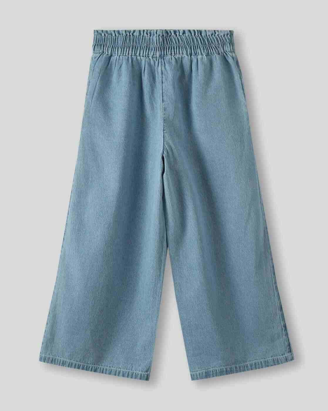 RIO GIRLS | Girls Embellished Relaxed Fit Denim Culottes|1