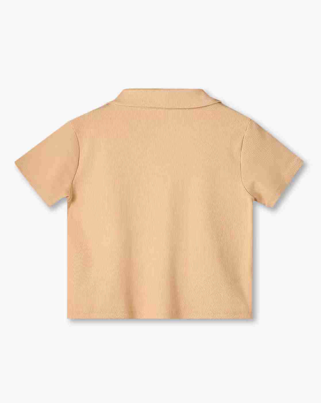 RIO GIRLS | Girls Typographic Print Relaxed Fit Polo T-Shirt|1