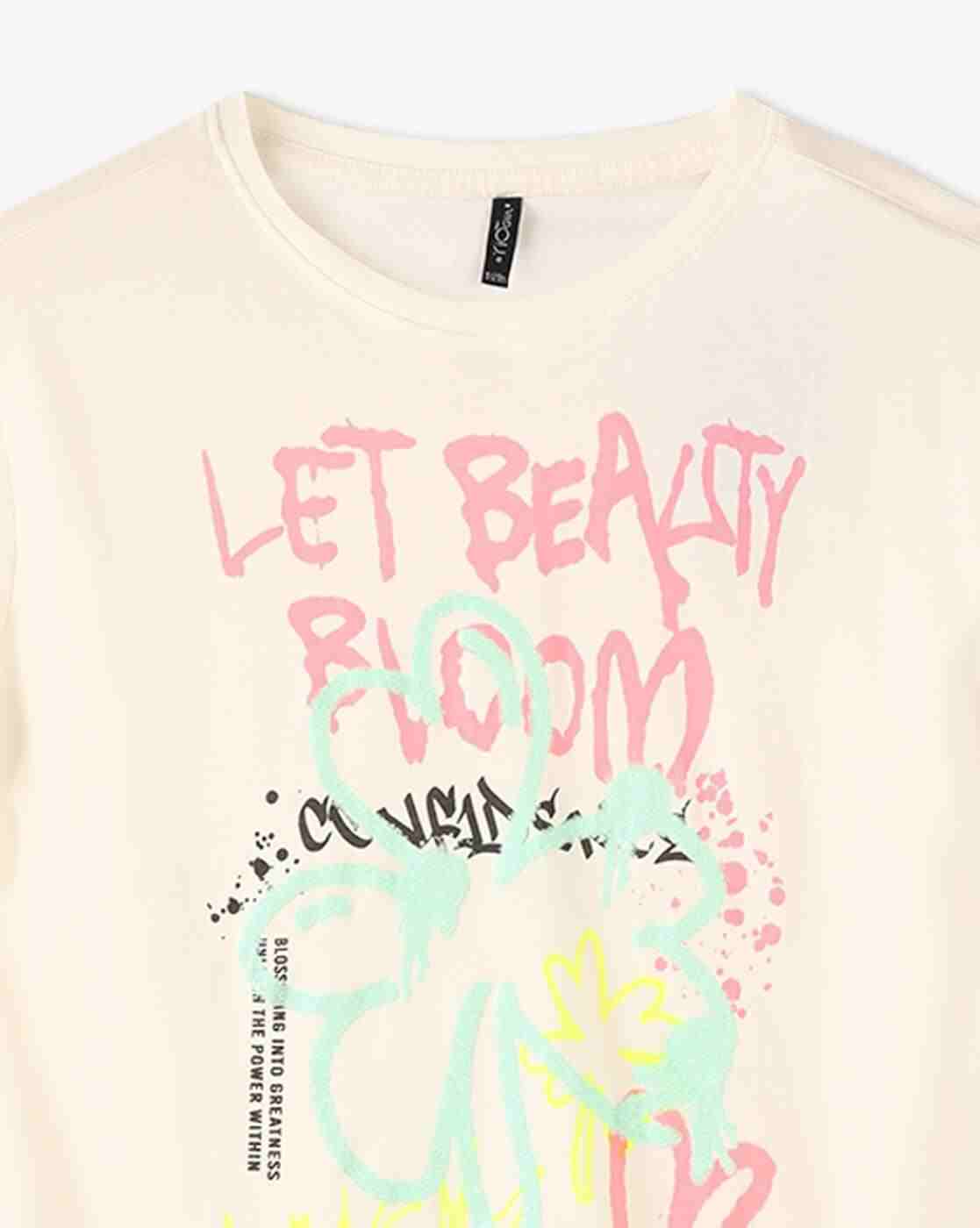 RIO GIRLS | Girls Printed Crew-Neck T-Shirt|2