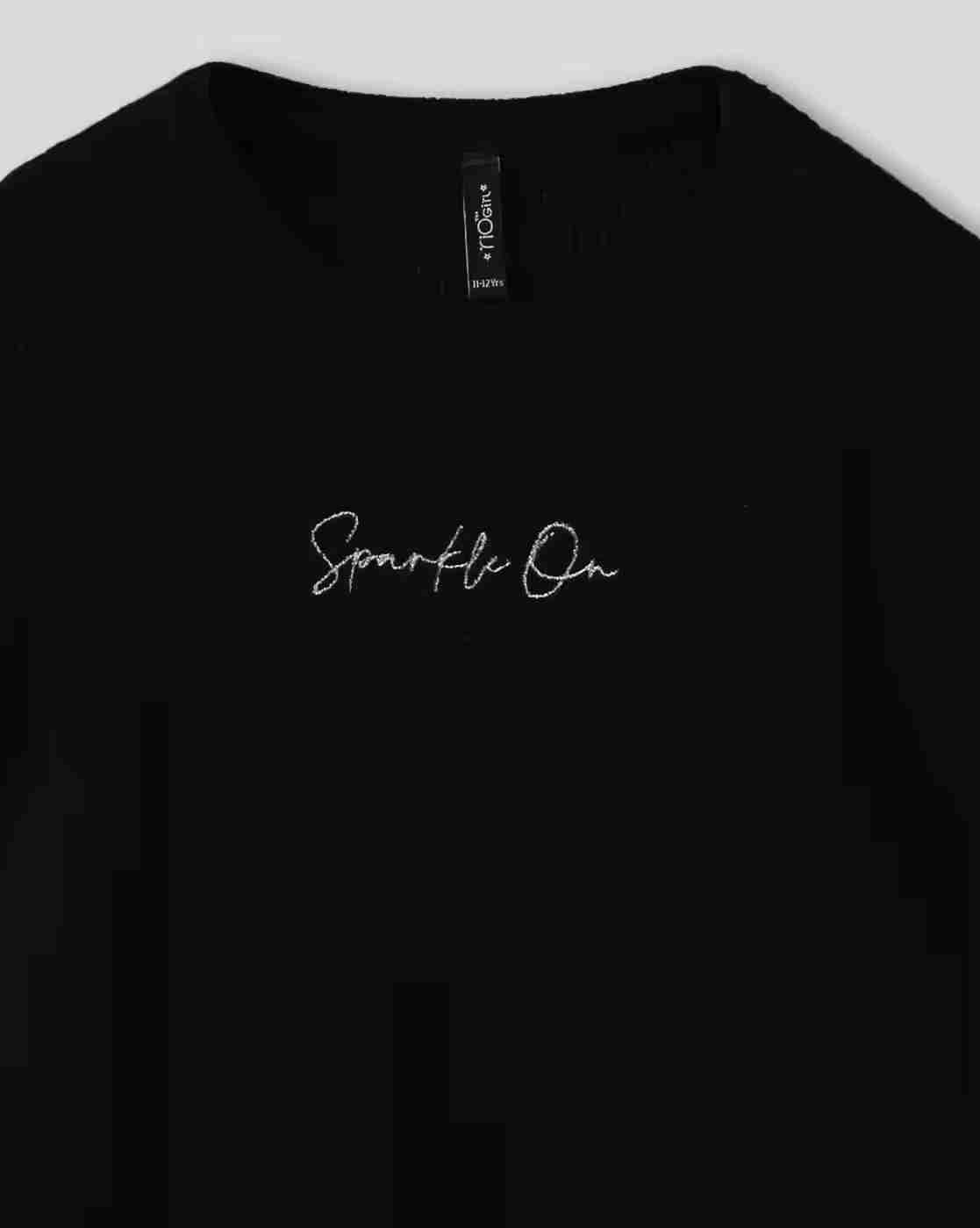 RIO GIRLS | Girls Printed Relaxed Fit Round-Neck T-Shirt|2