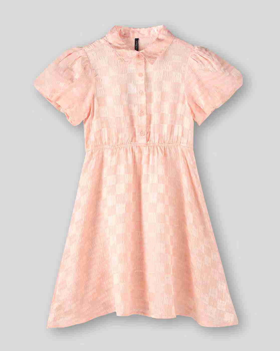 RIO GIRLS | Girls Checked Fit & Flare Dress|0