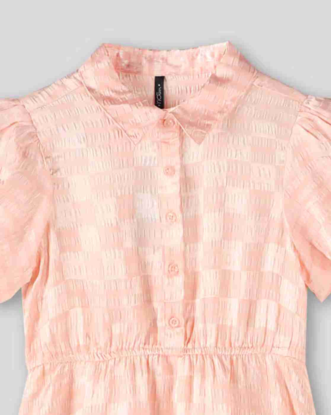 RIO GIRLS | Girls Checked Fit & Flare Dress|2