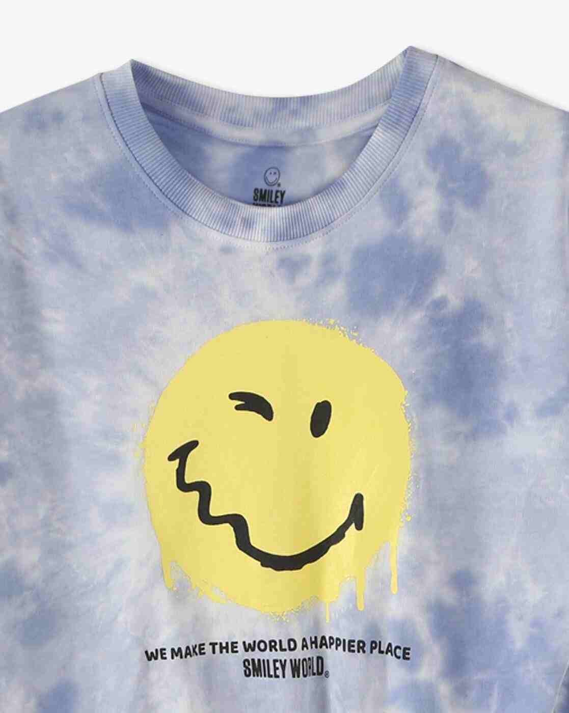 RIO GIRLS | Girls Tie & Dye Smiley Blouson Sweatshirt|2