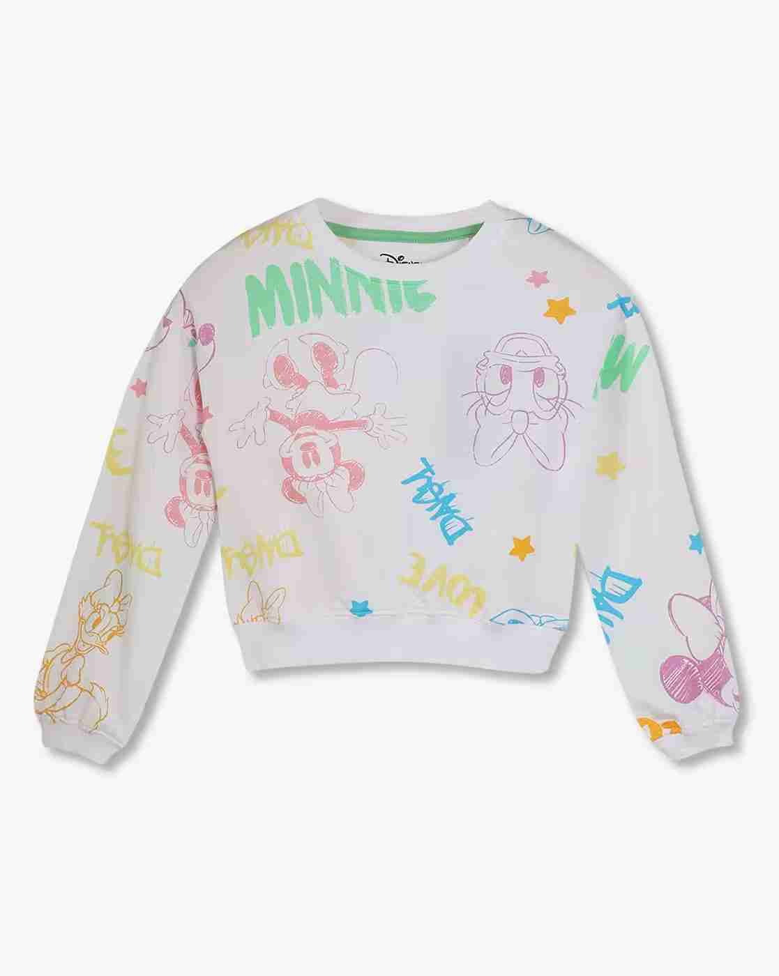 RIO GIRLS | Girls All-Over Minnie Print Relaxed Fit Sweatshirt|0
