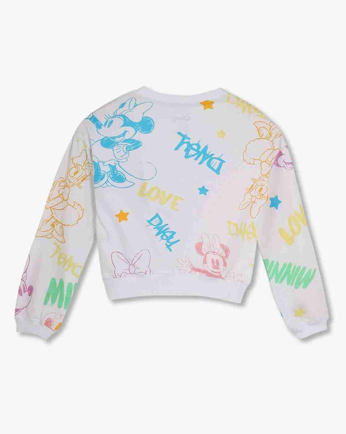 RIO GIRLS | Girls All-Over Minnie Print Relaxed Fit Sweatshirt|1