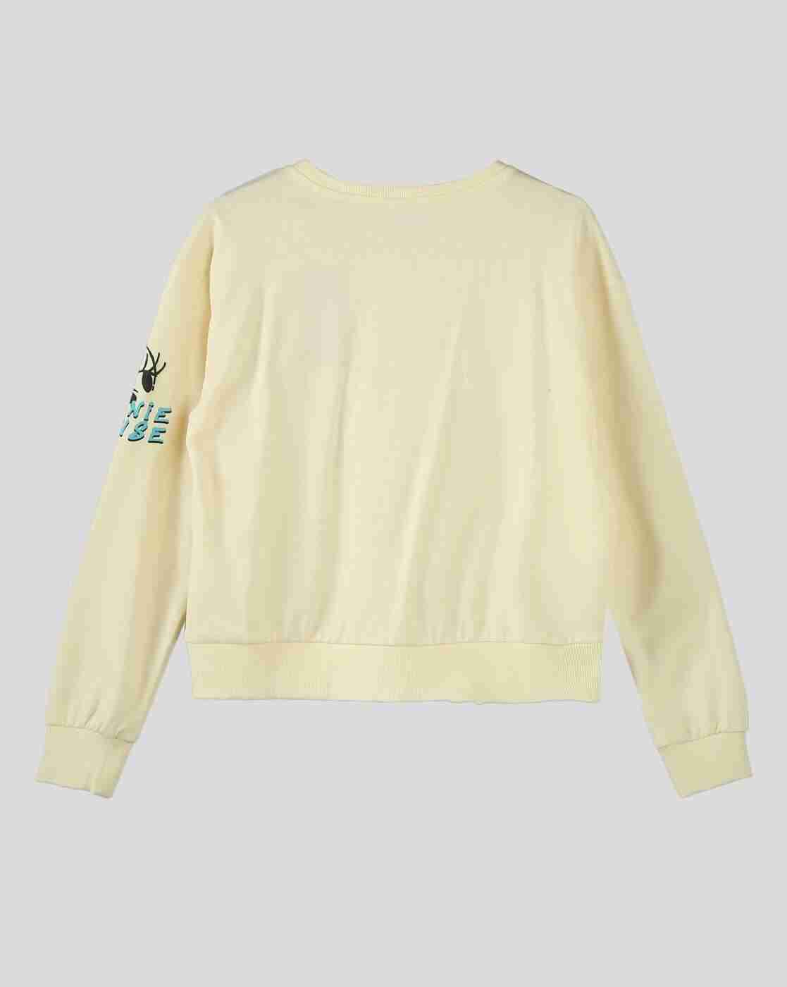 RIO GIRLS | Girls Minnie Graffiti Cropped Sweatshirt|1