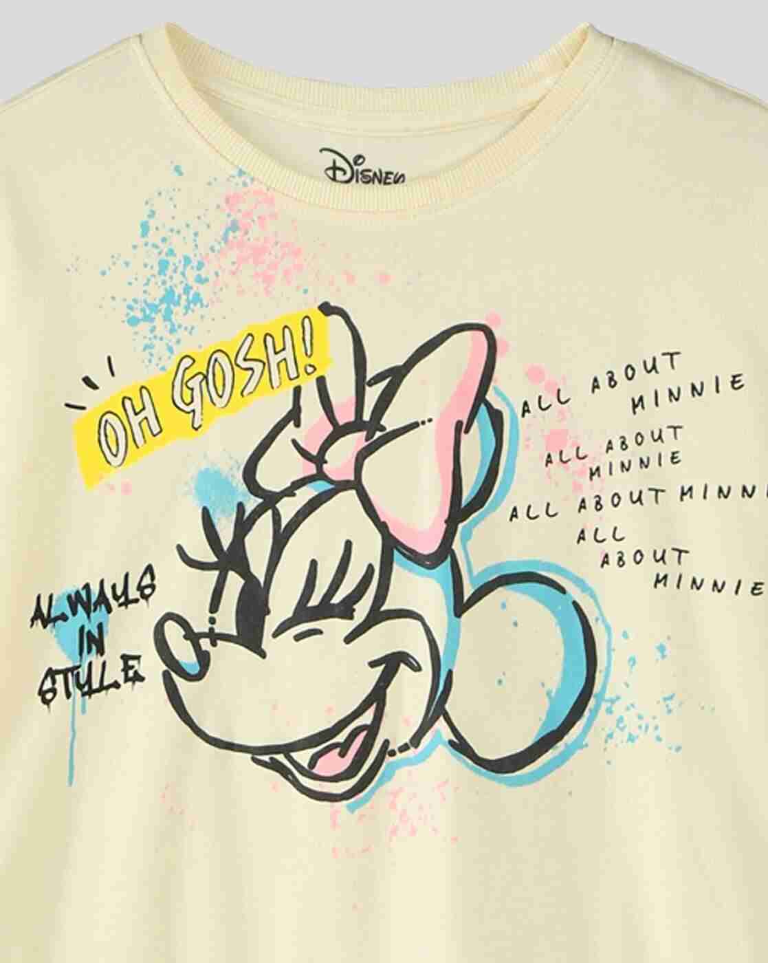 RIO GIRLS | Girls Minnie Graffiti Cropped Sweatshirt|2