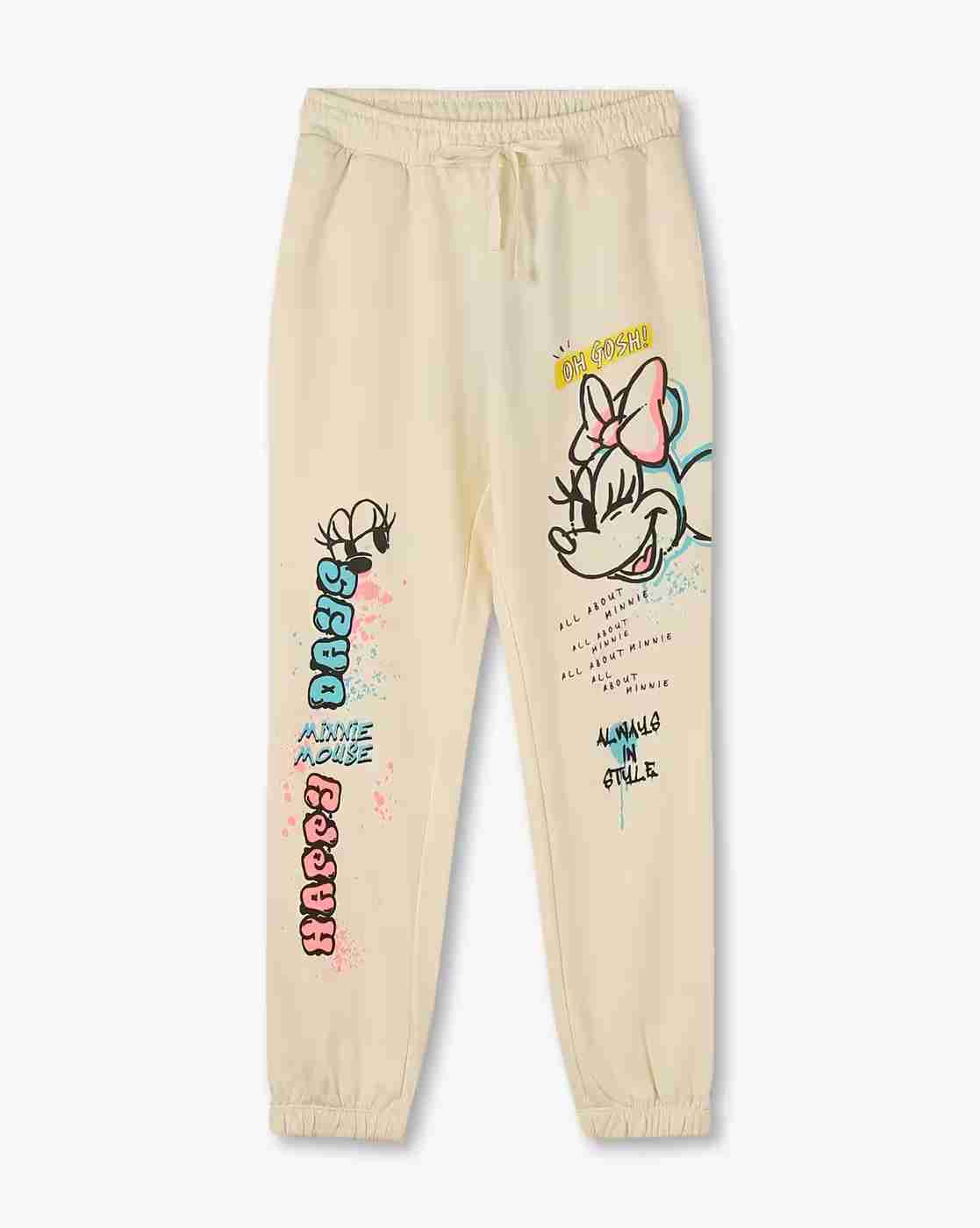 RIO GIRLS | Girls Minnie Print Joggers with Drawstring Waist|0