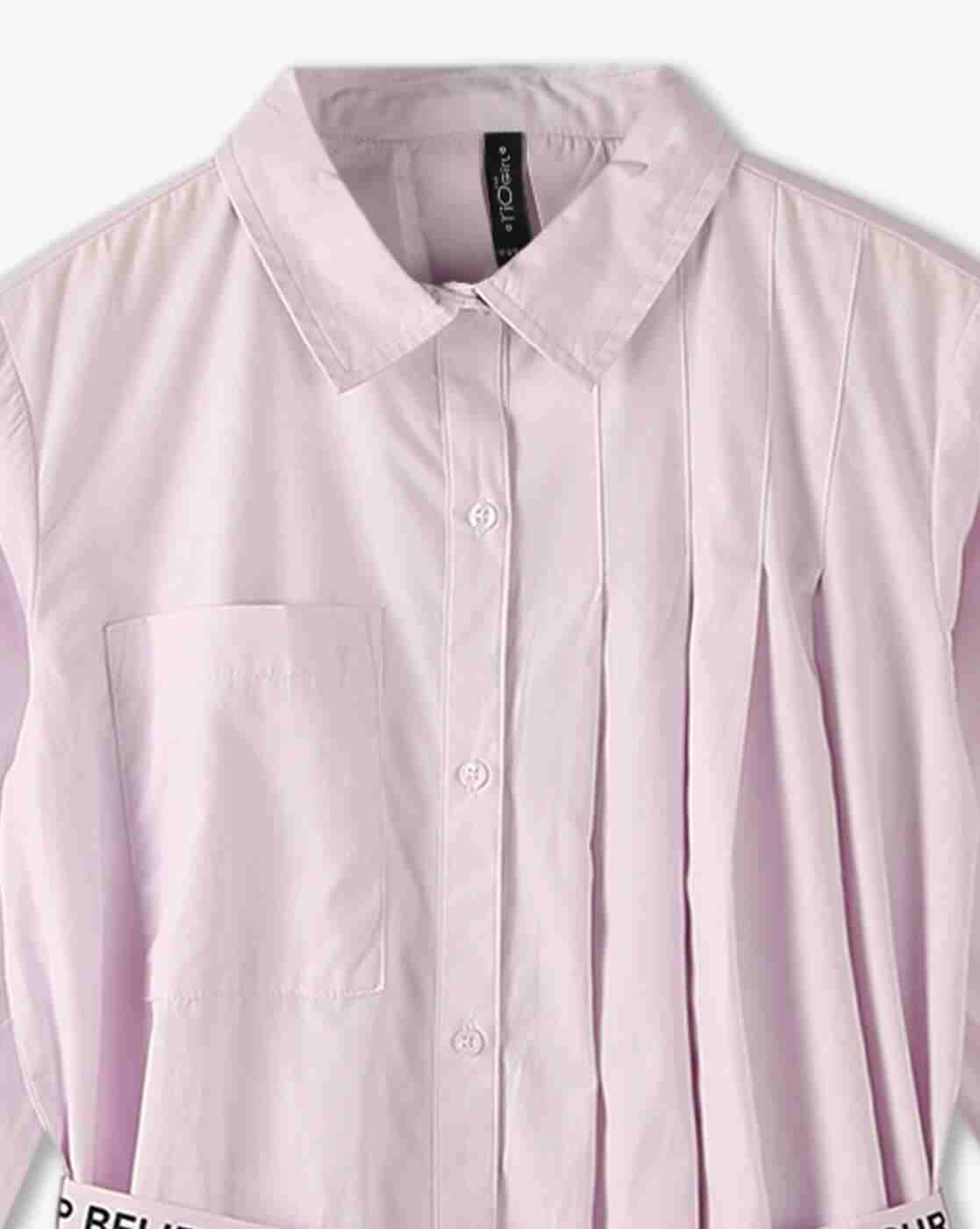 RIO GIRLS | Girls Pleated Shirt Dress with Belt|2