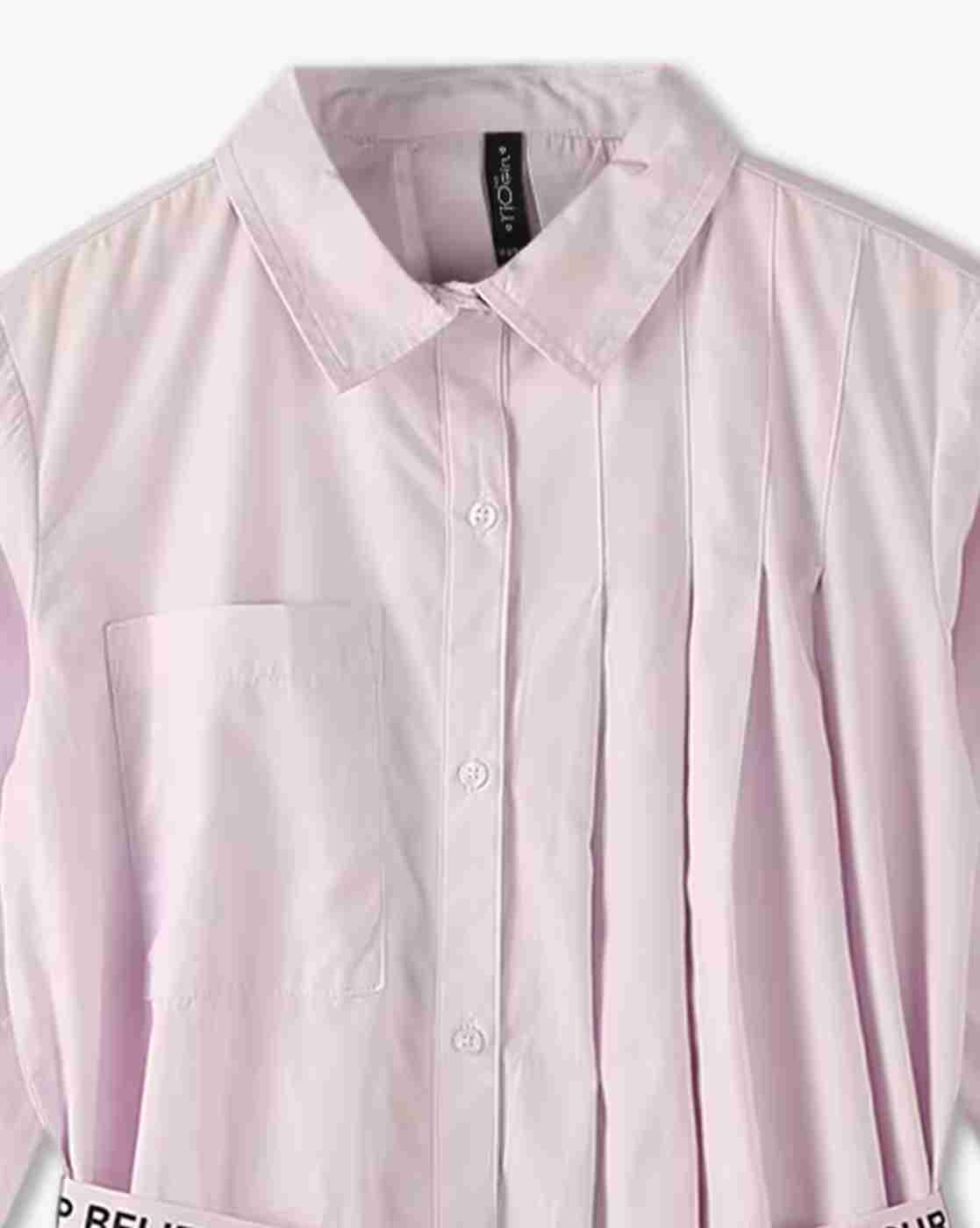 RIO GIRLS | Girls Pleated Shirt Dress with Belt|2