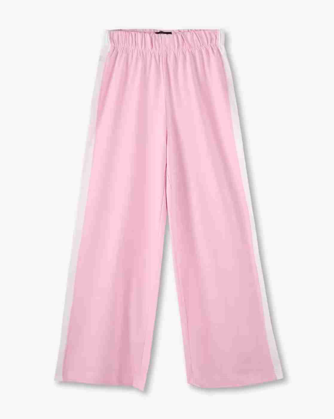 RIO GIRLS | Girls Contrast Stripes Wide-Leg Pants|0