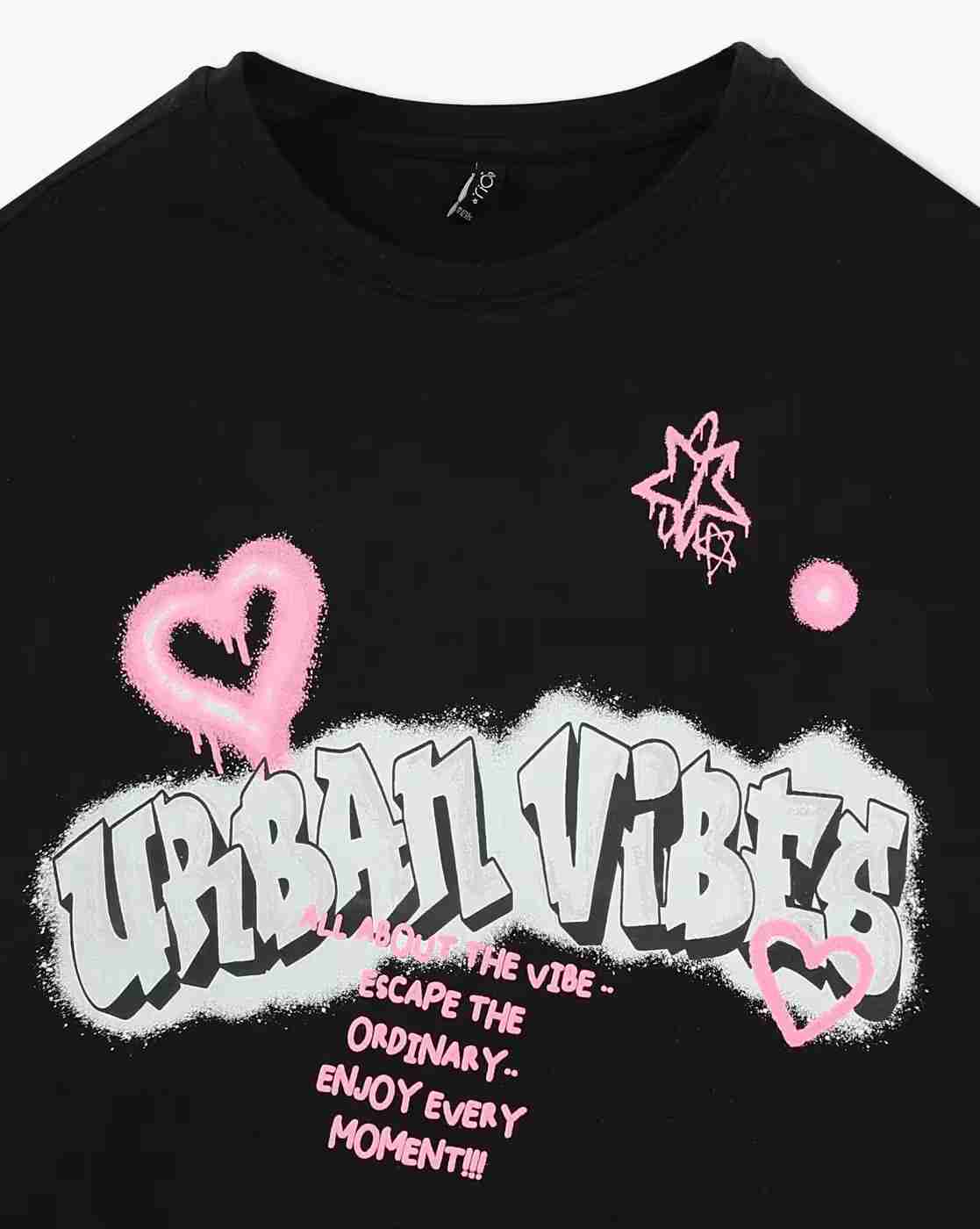 RIO GIRLS | Girls Graphic Print Crew-Neck T-Shirt|2
