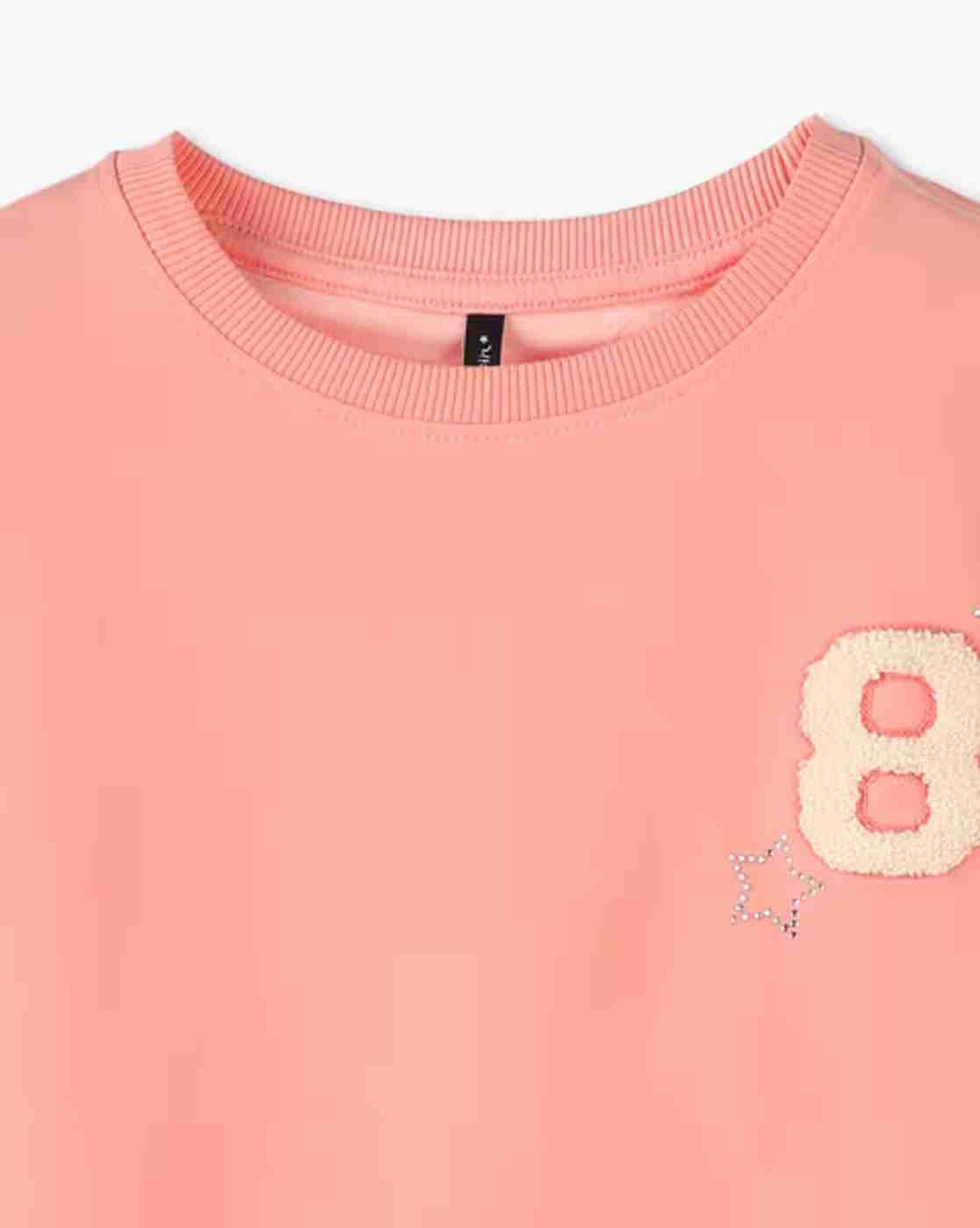 RIO GIRLS | Girls Relaxed Fit Round-Neck T-Shirt with Embroidery|2