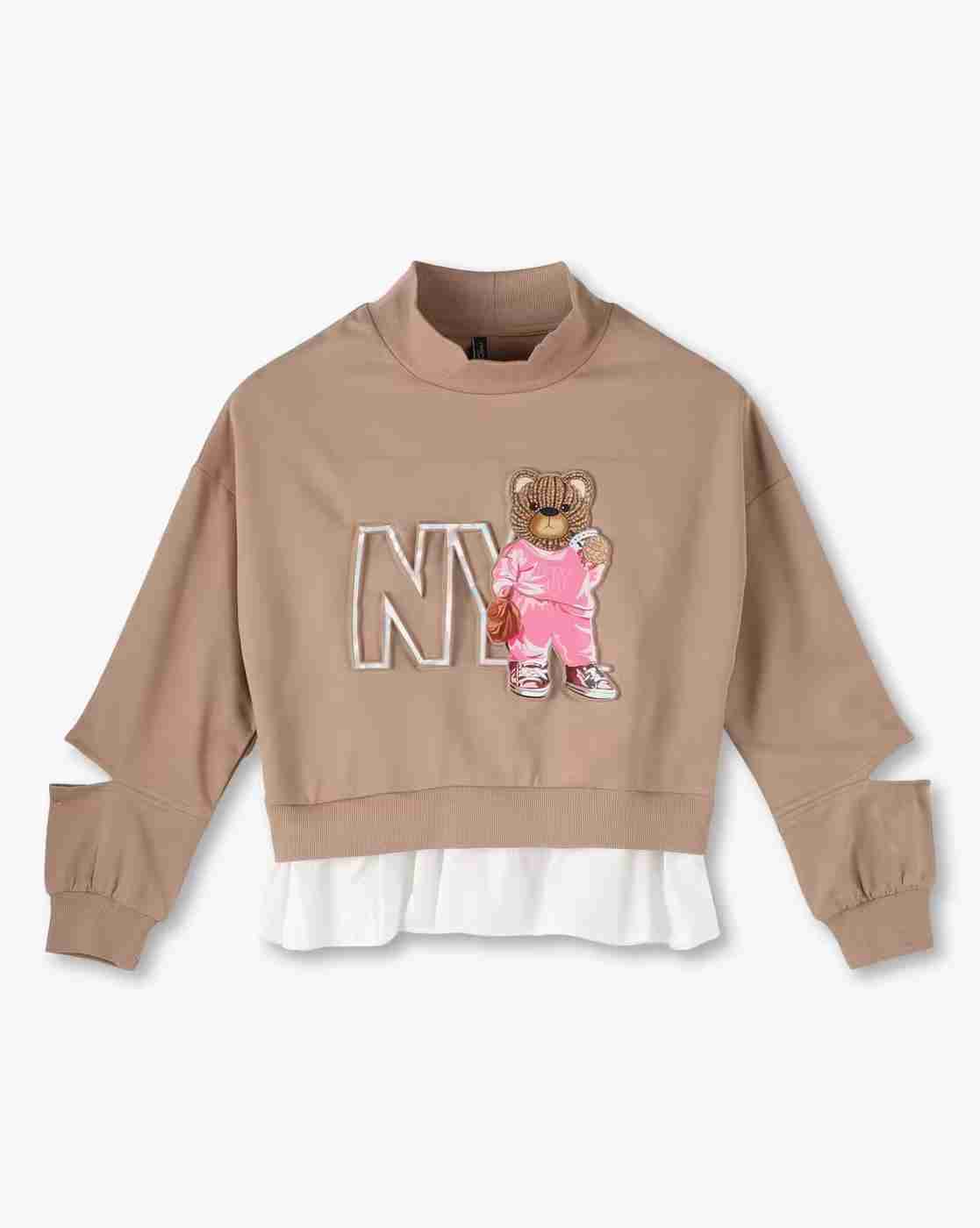 RIO GIRLS | Girls Embroidered Relaxed Fit Sweatshirt|0