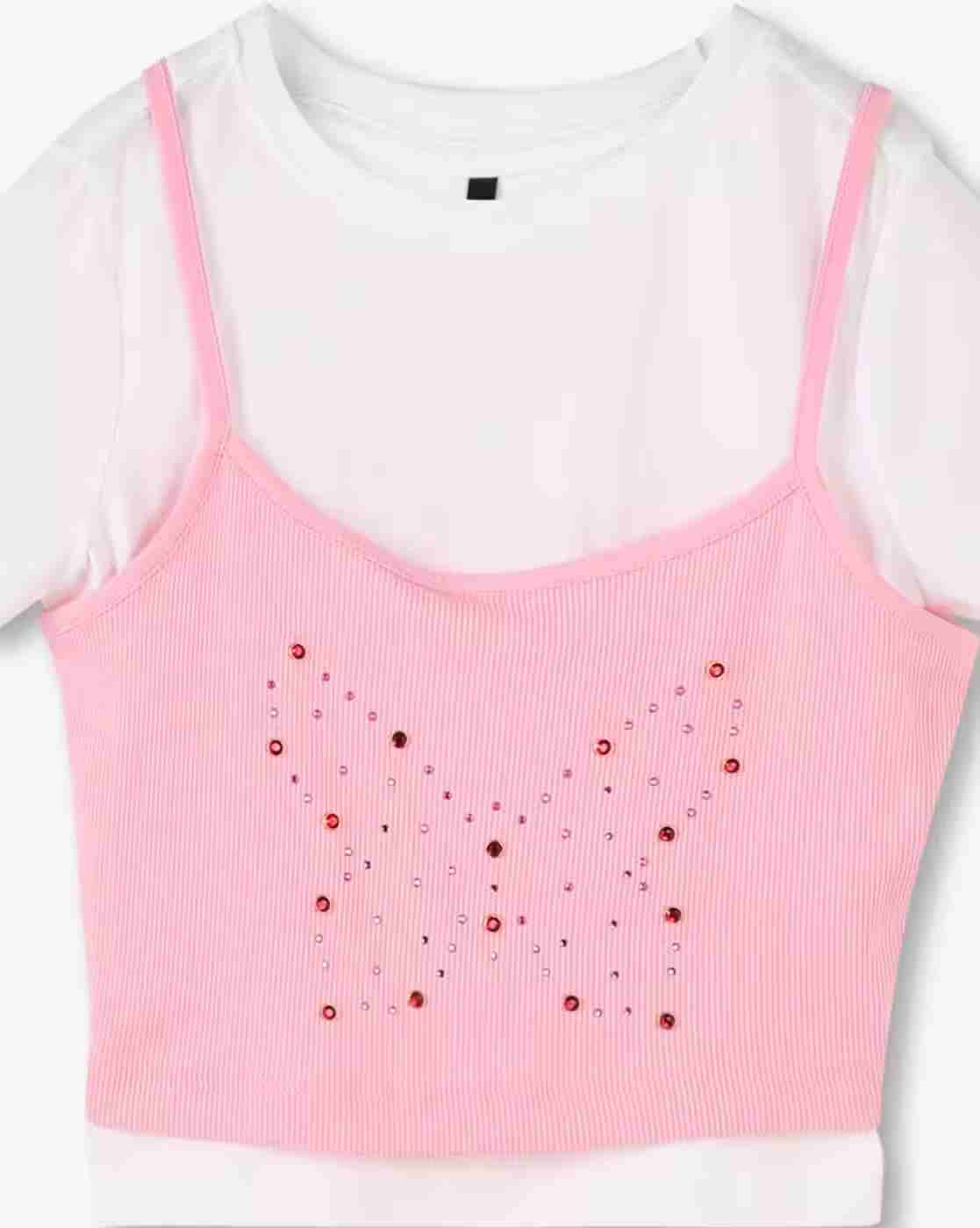 RIO GIRLS | Girls Embellished Relaxed Fit Twofer Top|5
