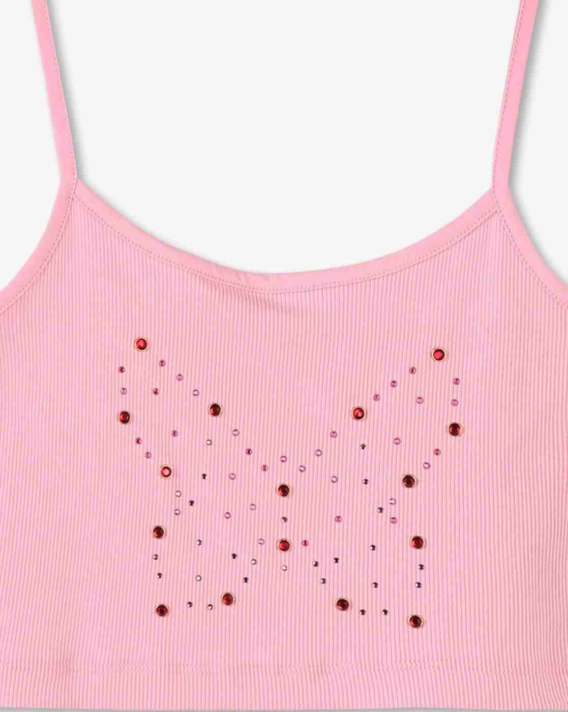 RIO GIRLS | Girls Embellished Relaxed Fit Twofer Top|7