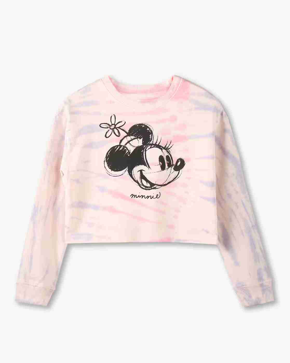 RIO GIRLS | Girls Minnie Mouse Print Relaxed Fit Cotton Sweatshirt|0