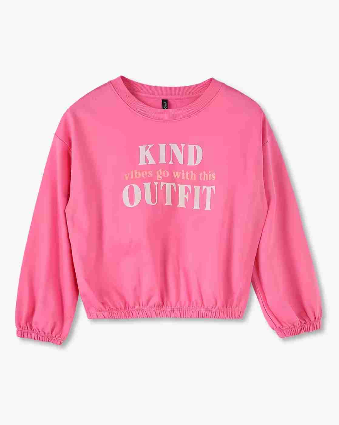 RIO GIRLS | Girls Typographic Print Blouson Sweatshirt|0