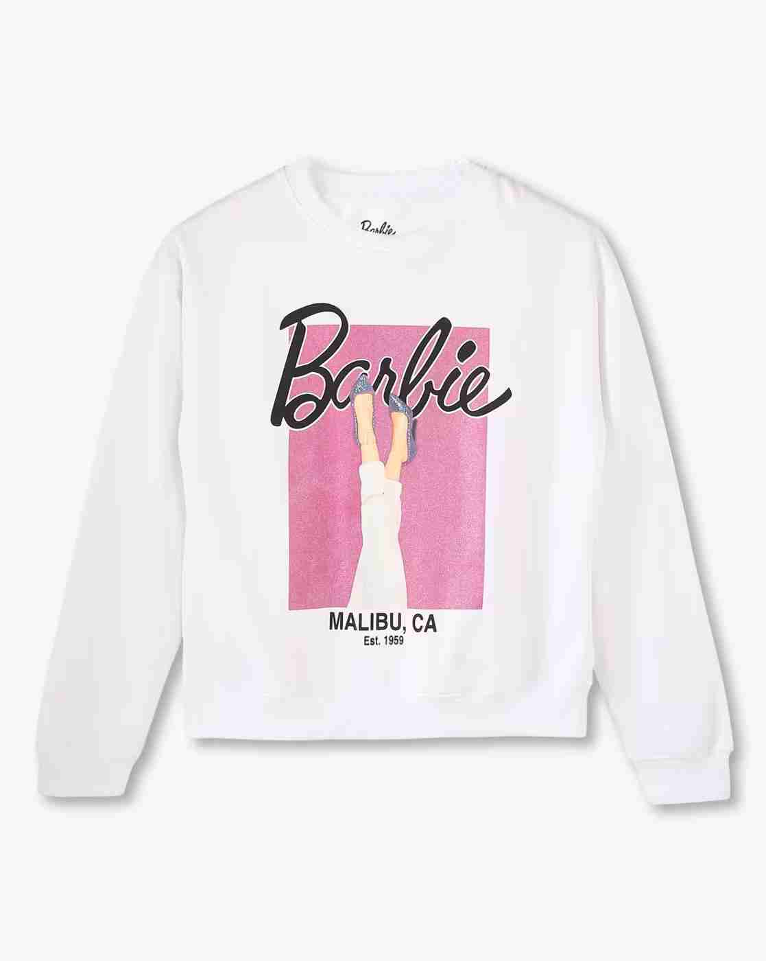RIO GIRLS | Girls Barbie Print Relaxed Fit Round-Neck Sweatshirt|0