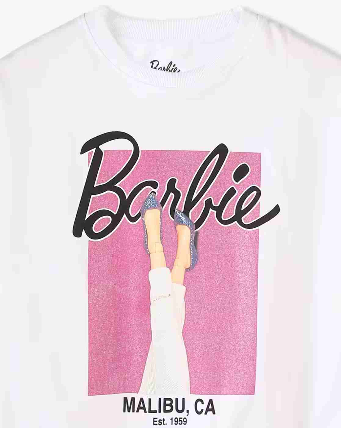 RIO GIRLS | Girls Barbie Print Relaxed Fit Round-Neck Sweatshirt|2