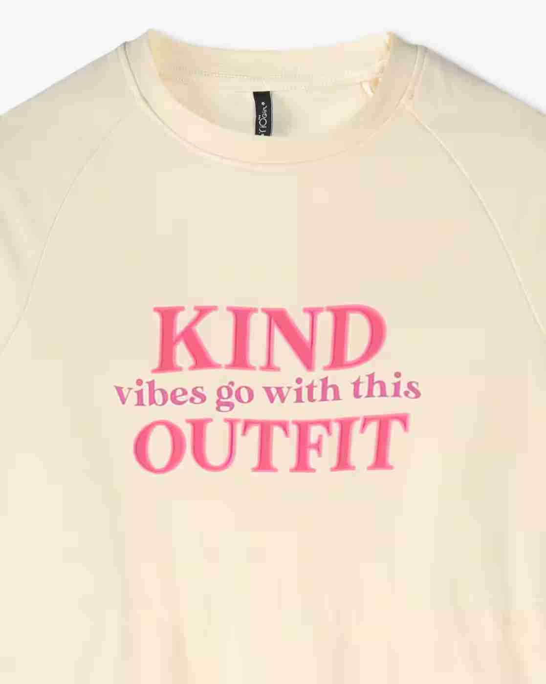 RIO GIRLS | Girls Typographic Print A-Line Dress|2