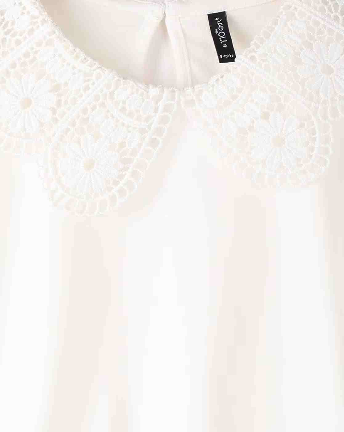 RIO GIRLS | Girls Crochet Relaxed Fit Blouson Top|2