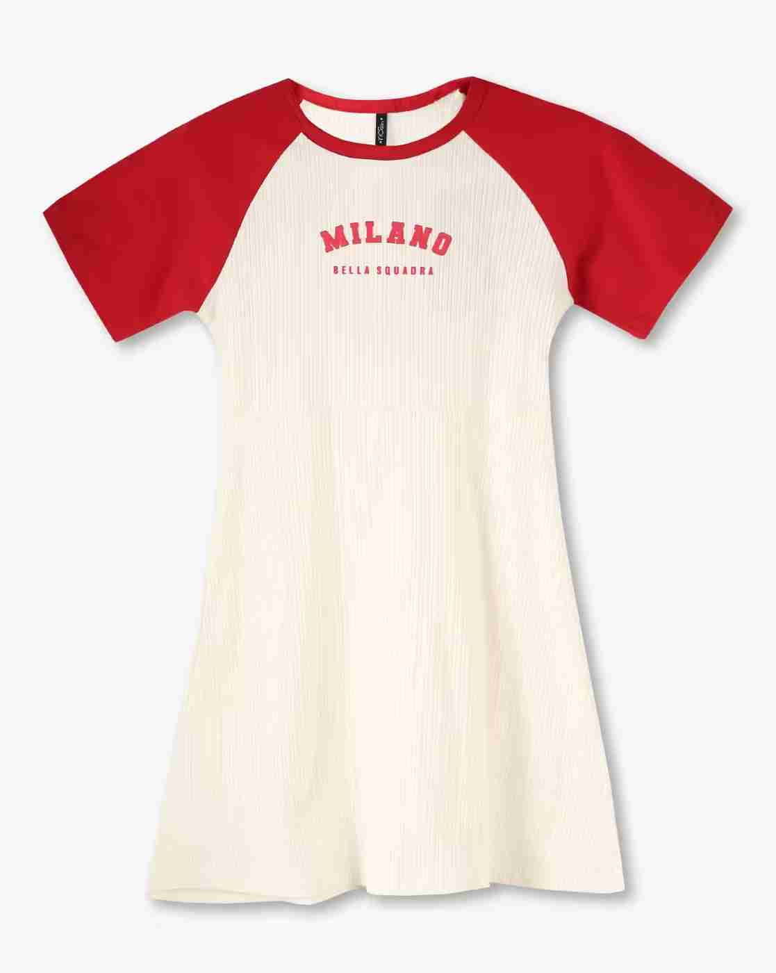 RIO GIRLS | Girls Typographic Print A-Line Dress|0