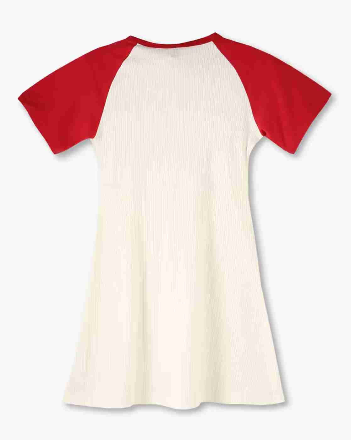 RIO GIRLS | Girls Typographic Print A-Line Dress|1