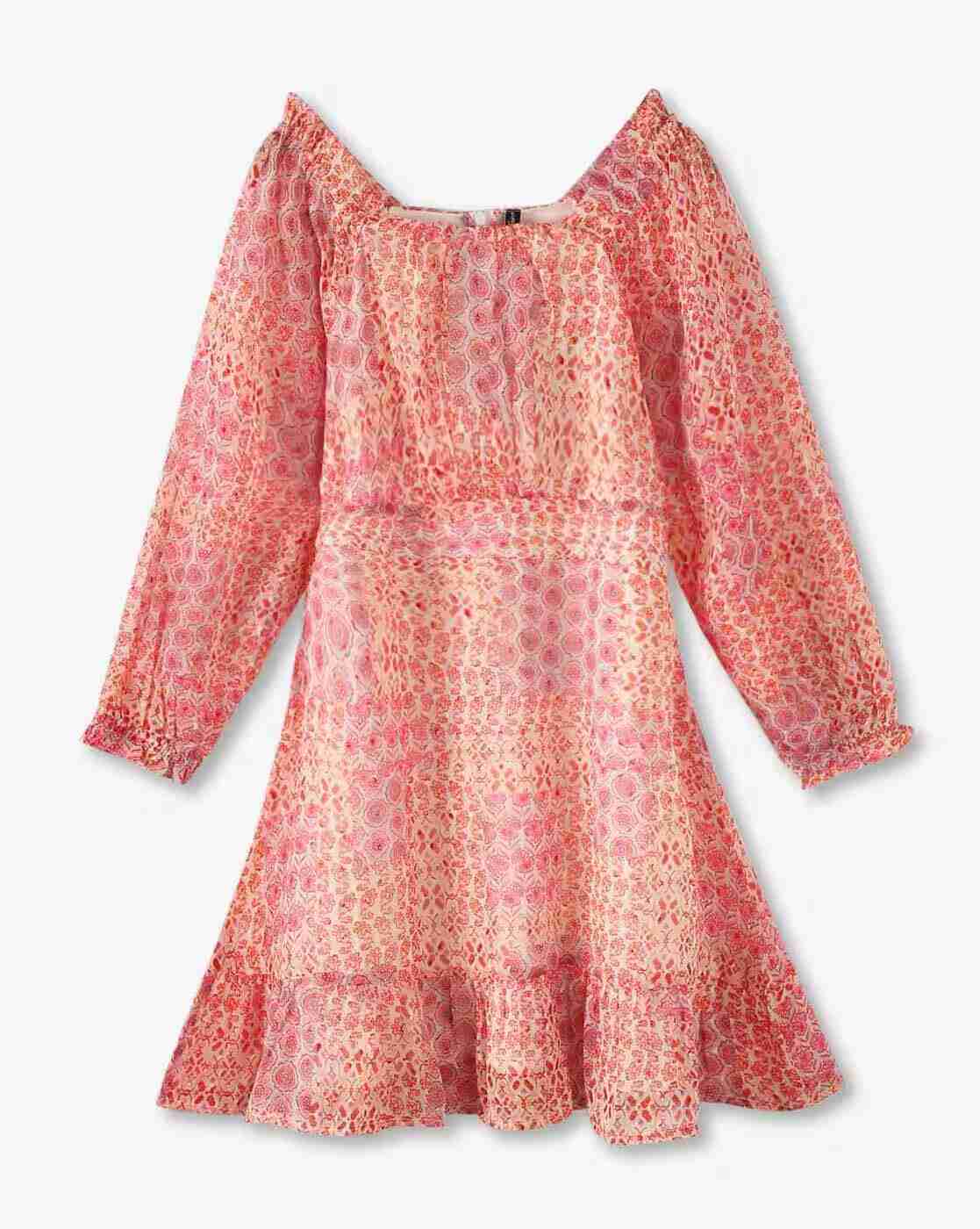 RIO GIRLS | Girls Animal Print Fit & Flare Dress|0
