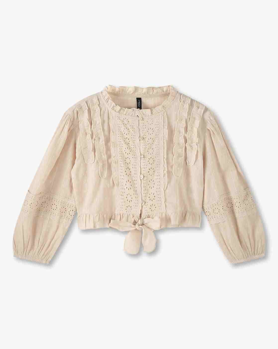 RIO GIRLS | Girls Schiffli Embroidered Top|0