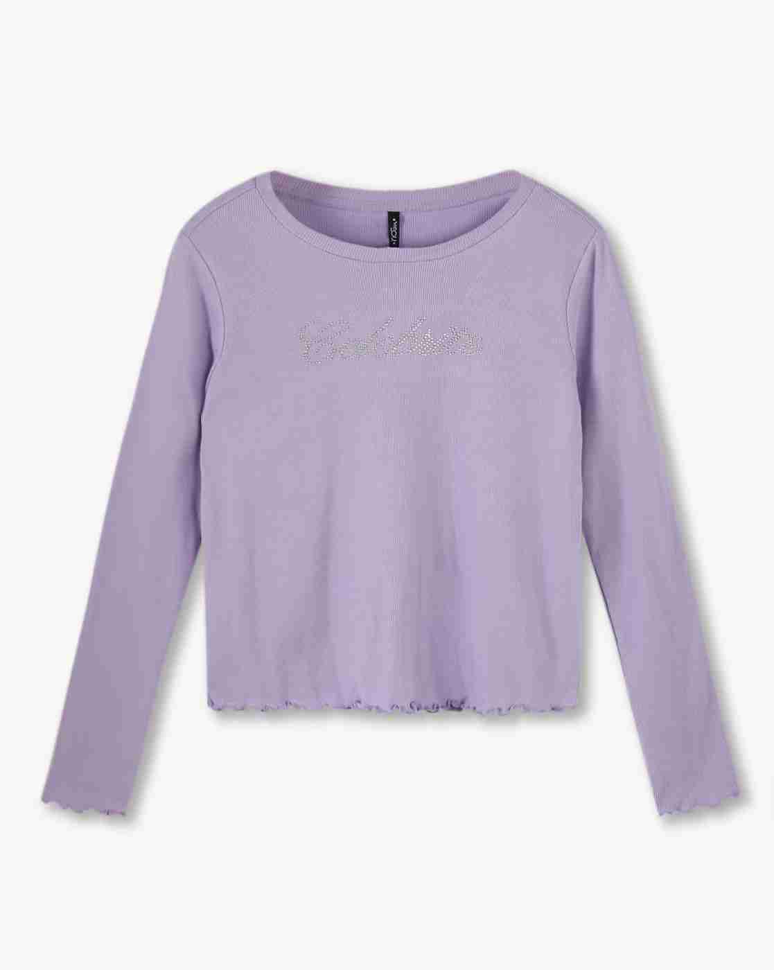 RIO GIRLS | Girls Embellished Relaxed Fit Round-Neck T-Shirt|0