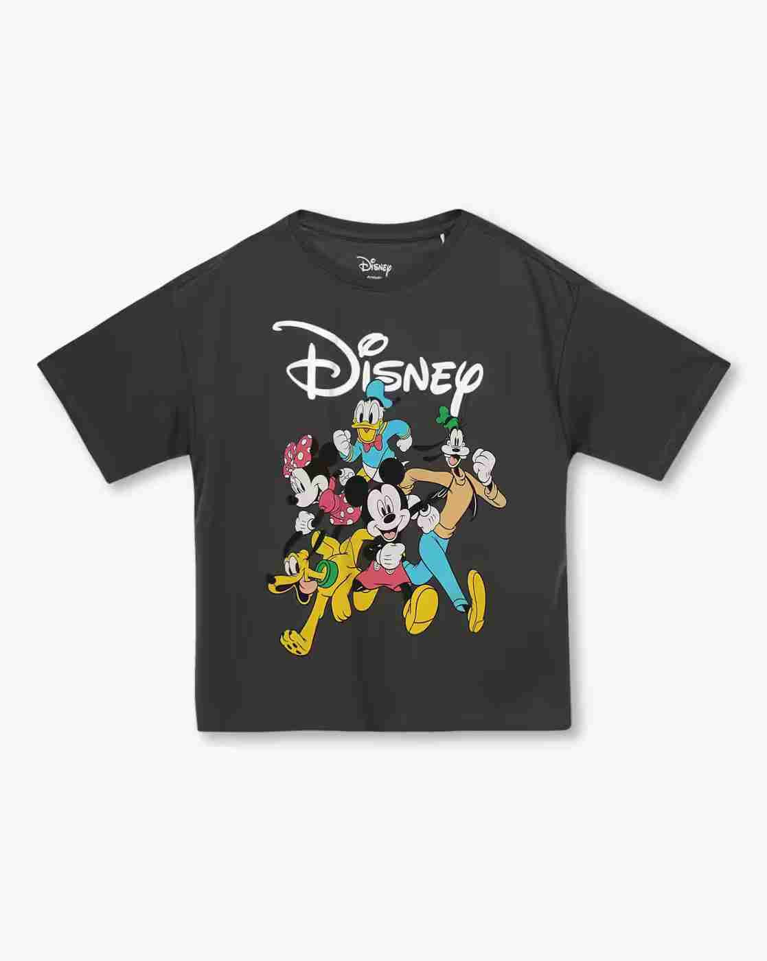 RIO GIRLS | Girls Disney Print Oversized Crew-Neck T-Shirt|0