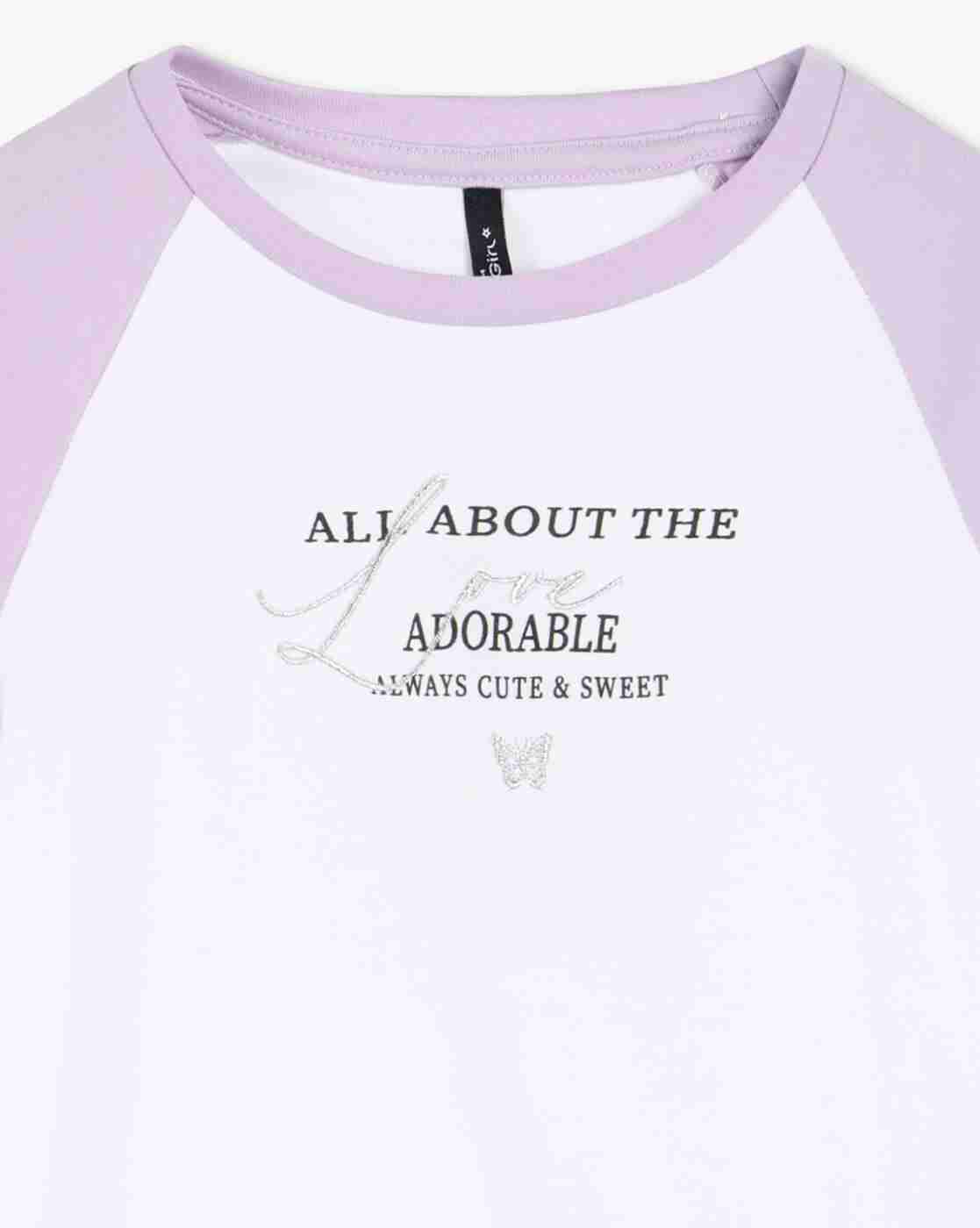 RIO GIRLS | Girls Typographic Print Round-Neck T-Shirt|2