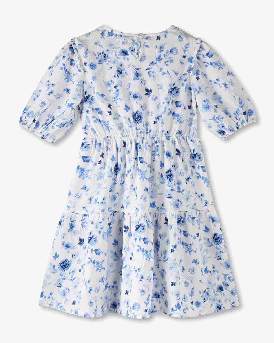 RIO GIRLS | Girls Floral Print A-Line Dress|1