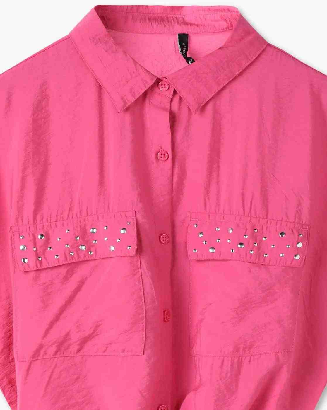RIO GIRLS | Girls Front-Knot Relaxed Fit Shirt|3